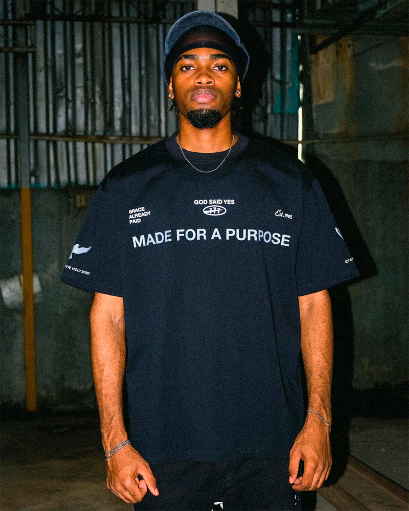 Made for a purpose - T-shirt - Black